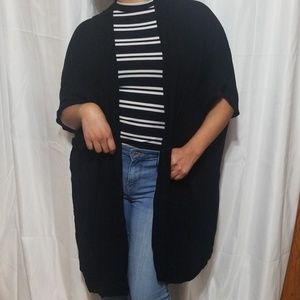 Forever 21 Black Women’s Cardigan Cape Size S